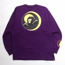 A BATHING APE SHADOW BAPE TEE XL アベイシングエイプ Tシャツ パープル_画像3