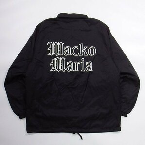 極美品 WACKO MARIA COACH JACKET BLACK M ワコマリア コーチジャケット ブラックの画像1
