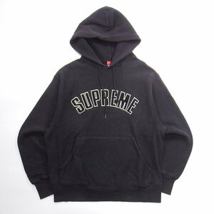 初期 USA製 Supreme Arc Logo Hooded Sweatshirt BLACK L シュプリーム アーチロゴ スウェット パーカー ブラック