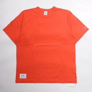 未使用品 WTAPS × Champion　Academy S/S T-Shirts Orange L ダブルタップス x チャンピオン アカデミー オレンジ