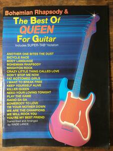 洋書クィーン・ベスト コード・タブ譜 Bohemian Rhapsody & The Best of QUEEN for Guitar　♪１円スタート♪