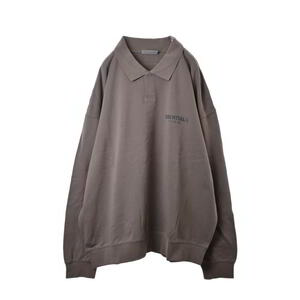 Fear of God ESSENTIAL オーバーサイズ ポロ スウェット XL グレー フィアオブゴッド KL4BUABA29