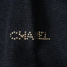 CHANEL UNIFORM 腕ロゴ ジップ ニットジャケット 38 ブラック シャネル KL4BPLA239_画像7