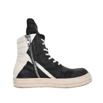 Rick Owens ジオバスケット レザー ハイカットスニーカー 43 ブラック リックオウエンス KL4BPUQP33_画像3