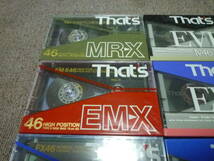 That's ザッツ 太陽誘電 カセットテープ MR-X46 EM-X46 FX46 EVE46 EVEⅡ46 EVEIV46 METAL メタル ハイポジ ノーマル 合計6本 昭和 _画像3