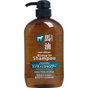 馬油リンスインシャンプー ノンシリコンリンスインシャンプー 本体 600mL X2本