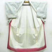 ★着物10★ 1円 絹 着物 結城紬 袷 身丈159cm 裄64cm [同梱可] ☆☆_画像8