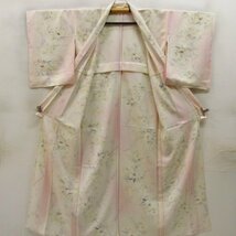 ★着物10★ 1円 絹 小紋 単衣 身丈164cm 裄67cm [同梱可] ☆☆_画像8