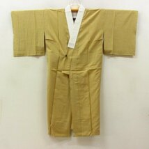 ★着物10★ 1円 絹 長襦袢 袷 身丈118cm 裄62cm [同梱可] ☆☆_画像6