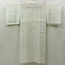 ★着物10★ 1円 麻 長襦袢 紋紗 夏物 単衣 身丈133cm 裄62.5cm [同梱可] ☆☆_画像2