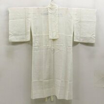 ★着物10★ 1円 麻 長襦袢 紋紗 夏物 単衣 身丈128cm 裄62.5cm [同梱可] ☆☆_画像2