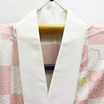 ★着物10★ 1円 化繊 長襦袢 袖無双 身丈123cm 裄64cm [同梱可] ☆☆_画像7