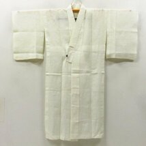 ★着物10★ 1円 麻 長襦袢 紋紗 夏物 単衣 身丈128cm 裄62.5cm [同梱可] ☆☆_画像6