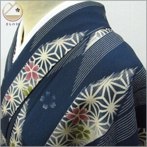 * kimono 10* 1 jpy .. fine pattern . length 160cm.68cm [ including in a package possible ] **