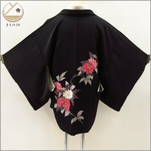 * kimono 10* 1 jpy silk feather woven .... length 75cm.63cm [ including in a package possible ] **