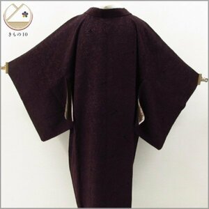 ★着物10★ 1円 絹 和装コート 輪奈織 袷 身丈120cm 裄65cm [同梱可] ☆☆