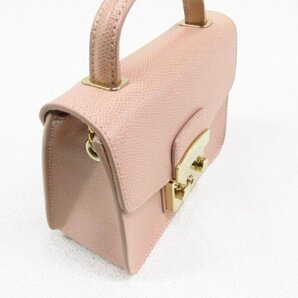 着物10 FURLA フルラ メトロポリス レザー 2way ワンハンドル/チェーン ショルダーバッグ ピンク レディース ブランド品 [同梱可] ☆☆☆☆の画像4