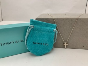 ☆1円スタート☆ ティファニー TIFFANY&Co. エルサ ペレッティ スモールクロスネックレス SV925 ◆23605