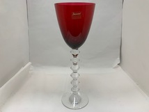 ☆1000円スタート☆ バカラ　Baccarat ワイングラス　ベガ フォルテッシモ ルビー　1個　クリスタル　コップ　食器　◆24020_画像1