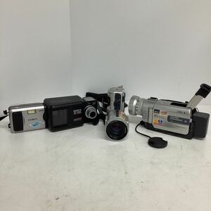 【ジャンク】　レトロ　ビデオカメラ3点セット　SONY DSC-F505V／DCR-TRV20／MINOLTA 3D1500 