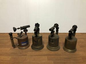  torch lamp antique burner SAKAE FUJI together 4 point 