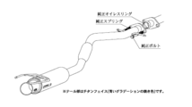 柿本改 レグ06&R マフラー アルテッツァ GF-/GH- SXE10 T21344 KAKIMOTO RACING 柿本 カキモト Regu.06&R スポーツマフラー_画像2