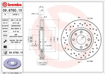 ブレンボ エクストラブレーキディスク フロント左右セット 307 T5NFU 09.8760.1X brembo XTRA BRAKE DISC ブレーキローター_画像4