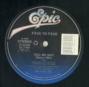 A00585919/12インチ/Face To Face「Tell Me Why」