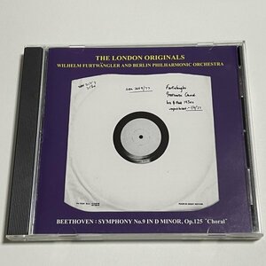 非売品CD『フルトヴェングラー / ロンドン・オリジナルス / 日本フルトヴェングラー協会』WFJ-19 ベートーヴェン 交響曲第9番「合唱」