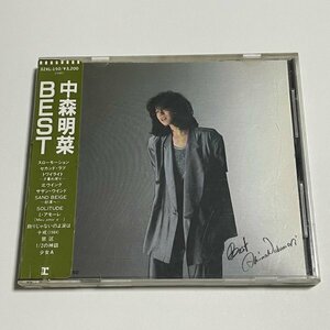 CD 中森明菜『BEST』32XL-150 ベスト・アルバム シール帯つき スローモーション 少女A 飾りじゃないのよ涙は ミ・アモーレ