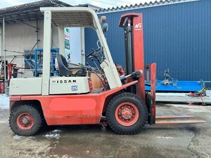 新潟発 NISSAN Nissan Nissan ディーゼル forklift 2.5t ディーゼルengine QF02 2500kg 最大揚高3m