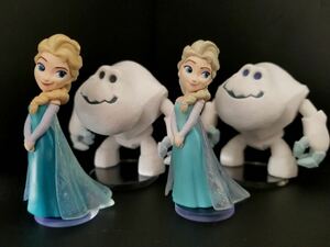 Disney キャラクターズ メガワールドコレクタブルフィギュア（通常カラー ペールカラー） アナと雪の女王 エルサ & マシュマロウ 用台座