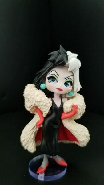 ディズニーキャラクターズ Qposket Disney Characters petit Villains ヴィランズ クルエラデビル 用台座