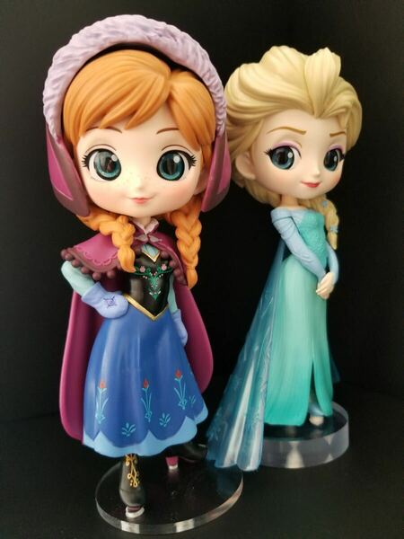 ディズニーキャラクターズ Q posket Qposket Disney Characters Anna Elsa アナと雪の女王 アナ 通常カラー アナ & エルサ 用台座