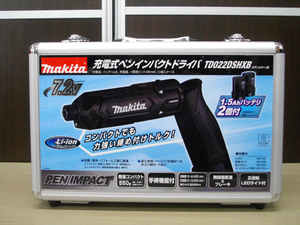 新品 マキタ 7.2V/1.5A 充電式ペンインパクトドライバ TD022DSHXB 黒 充電器・バッテリ×2個 makita 苫小牧西店