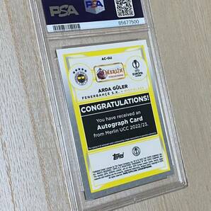 ◆PSA 9 MINT/鑑定品◆ 2022-23 Topps Merlin Chrome UCC Autograph 【 Arda Guler ( アルダ・ギュレル ) 】 RC ルーキーカード 直筆サインの画像4