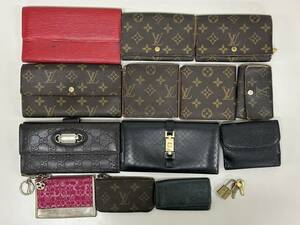 1円〜 LOUIS VUITTON GUCCI COACH 財布 キーケース カデナ まとめ ヴィトン グッチ コーチ 長財布 コンパクト財布 モノグラム エピ GG 