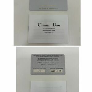 美品★Christian Dior ディオール CDロゴ Dチャーム フラワー モチーフ サドルバッグ レディース ショルダーバッグの画像6