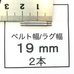 腕時計 ばね棒 バネ棒 2本 19mm用 100円 送料63円 即決 即発送 画像3枚 yの画像1