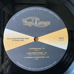 The Allman Brothers Band / At Fillmore East + 2 Bonus Tracks 180gの画像2