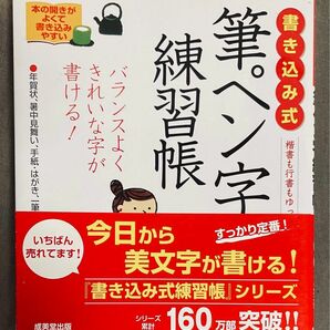 未使用　書き込み式筆ペン字練習帳　きれいに書ける！ 和田康子／著