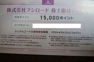 ブシロード 株主優待 15000ポイント 取引ナビ通知 ②