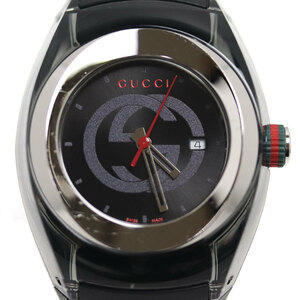 GUCCI グッチ シンク 腕時計 電池式 YA137301/137.3 レディース 中古