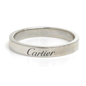 CARTIER カルティエ Pt950プラチナ エンブレーブド リング リング・指輪 B4054055 15号 55 5.1g レディース 中古 美品の画像3