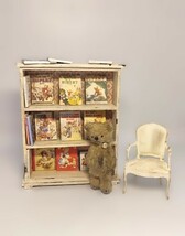 ★★★「Book shelf set②☆」moriのえほん×Kozue.M、ドールハウス、ぬいぐるみ、ミニチュア、テディベア、ブライス★★★_画像2