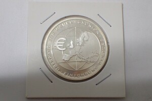 m2187 / 2002年 ドイツ 10ユーロ 記念銀貨 ユーロ導入 プルーフ 銀貨 現状品