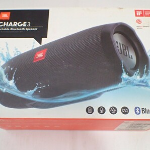 k4532 / オーディオ機器 JBL CHARGE3 Portable Bluetooth speaker ポータブルスピーカー 箱付 現状品 通電OKの画像1