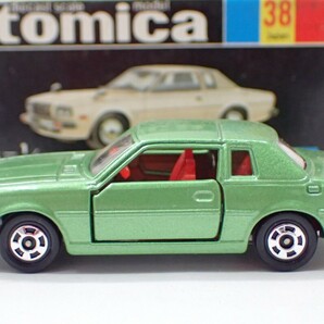 m2211 / 未使用 保管品 トミカ 日本製 No.38 マツダ コスモ Ｌリミテッド 黒箱 トミー TOMY TOMICA MAZDA COSMO L LIMITED 当時物 現状品の画像2