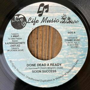 ★1996！必殺Sound Killa！JOY RIDE riddim Remix！【Scion Success - Done Dead A Ready】7inch Jah Life Music JA