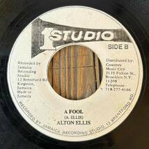 ★両面鉄板！代表曲！MUST！【Alton Ellis - Let Them Try / A Fool】7inch Studio One JA Re_画像2